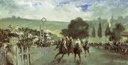 The Races at Longchamp Edouard Manet